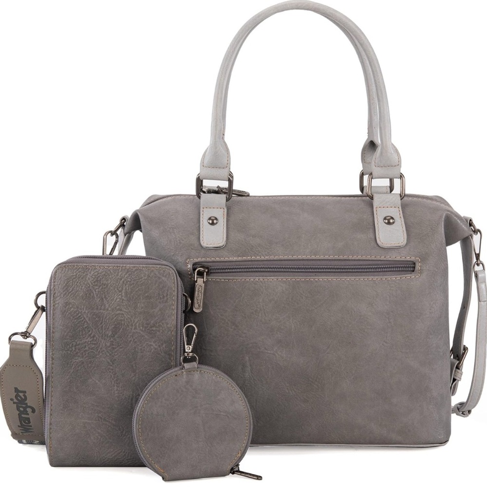 Wrangler Women's Gray Shoulder Bag Trio - Picture 4 of 4